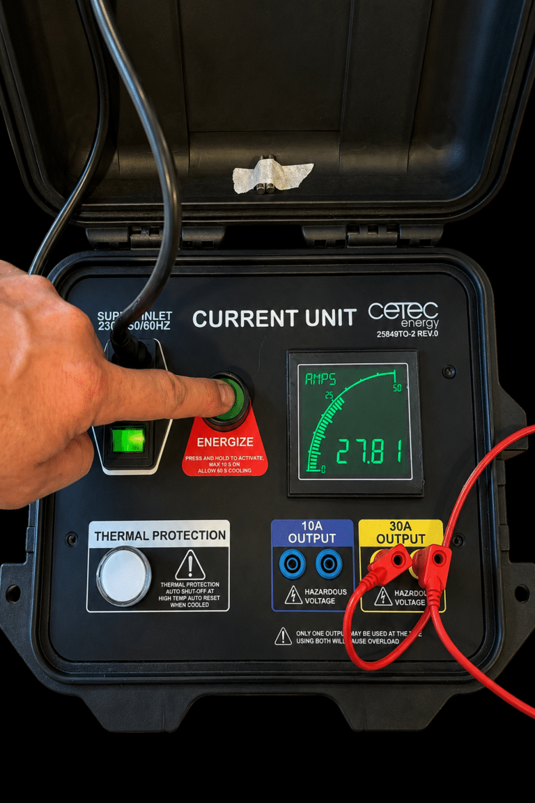 Current Unit test box for simulating current during low-voltage switchboard drawer testing 3