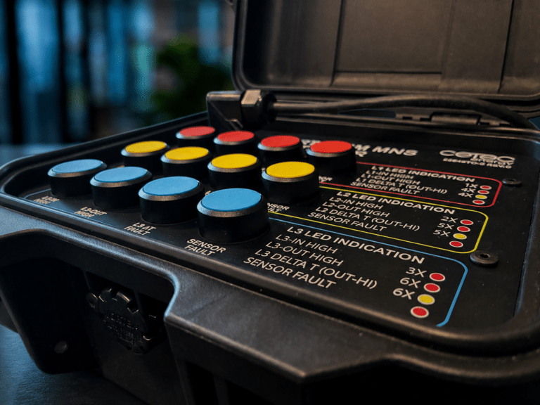 Exertherm MNS Tester for simulating temperature faults and verifying monitoring functions
